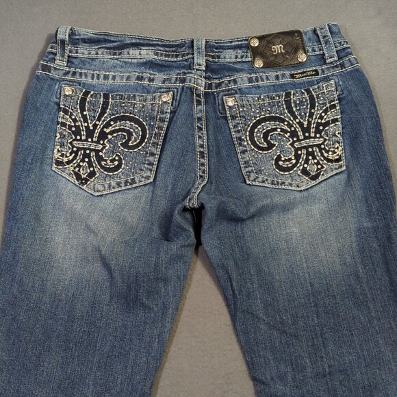 Miss Me Jeans Women's 33 Blue Boot Denim - Picture 4 of 13